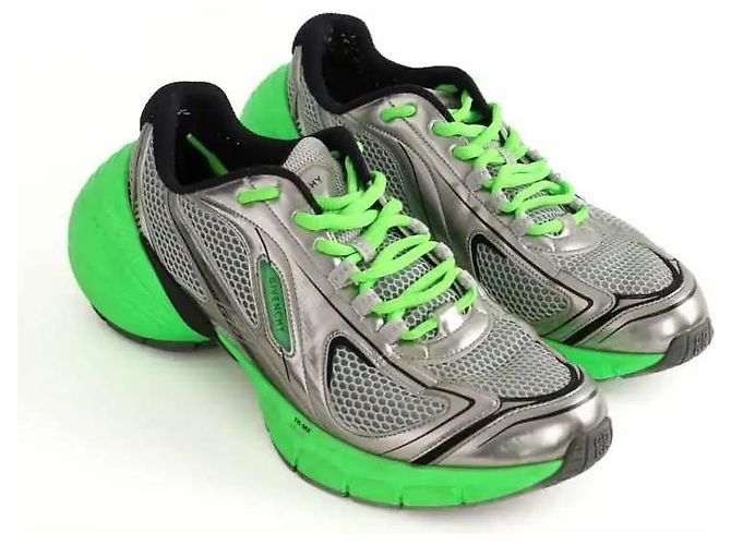 Givenchy Silberne Ledersneaker - Ansicht 3
