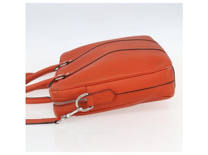 Porte-Documenti da Viaggio Louis Vuitton in Pelle Taiga PM Arancione - vista 3