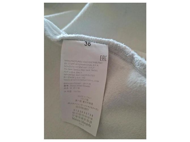 Maison Martin Margiela Giacca fatta a camicia larga svasata lunga Blu chiaro - vista 5