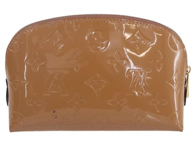 Pochette Cosmetica Louis Vuitton Monogram Vernis Marrone - vista 2