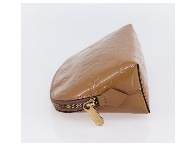Pochette Cosmetica Louis Vuitton Monogram Vernis Marrone - vista 3