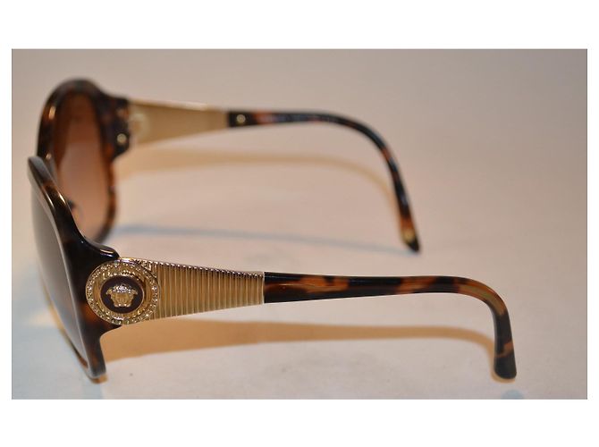 Occhiali da sole Versace 4237 Marrone Oro D'oro - vista 3