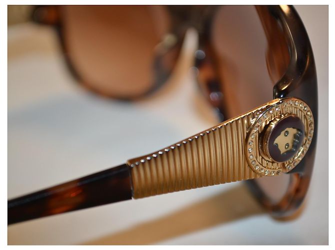 Occhiali da sole Versace 4237 Marrone Oro D'oro - vista 5