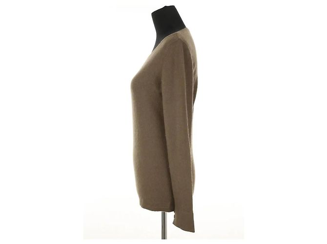 Loro Piana Camiseta de cachemira marrón Castaño - vista 3