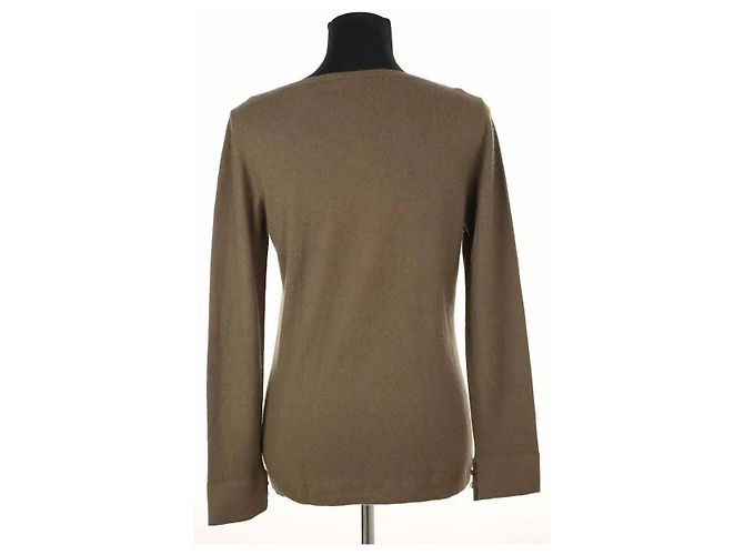 Loro Piana Camiseta de cachemira marrón Castaño - vista 4
