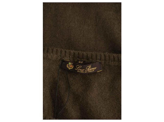 Loro Piana Camiseta de cachemira marrón Castaño - vista 5