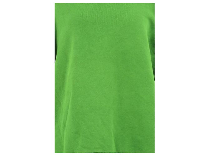 Essentiel Antwerp Pull en coton vert - vue 3