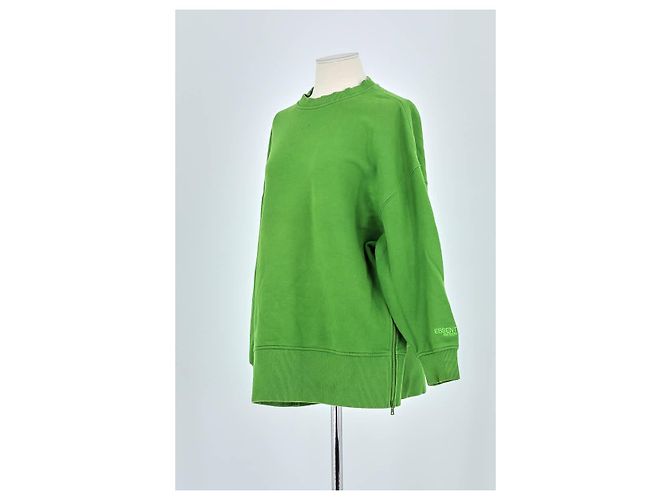 Essentiel Antwerp Pull en coton vert - vue 4