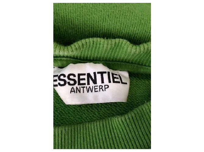 Essentiel Antwerp Pull en coton vert - vue 7