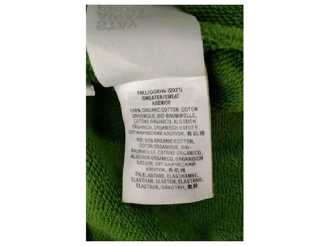 Essentiel Antwerp Pull en coton vert - vue 8