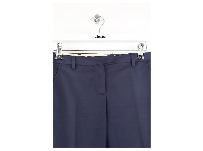 Moncler Pantalón slim de algodón marino Azul marino - vista 2