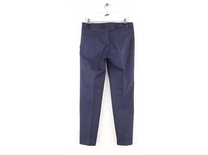 Moncler Pantalón slim de algodón marino Azul marino - vista 3