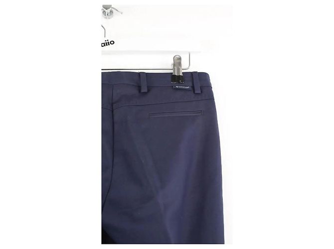 Moncler Pantalón slim de algodón marino Azul marino - vista 4