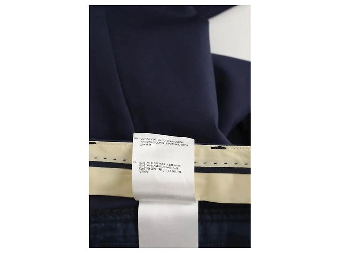 Moncler Pantalón slim de algodón marino Azul marino - vista 6