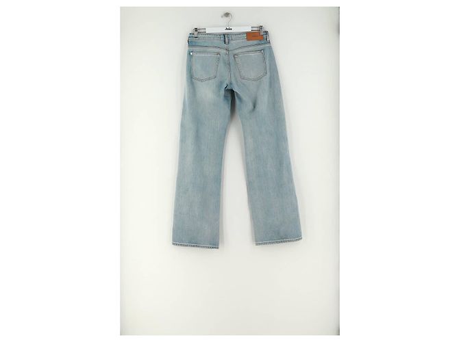 7 For All Mankind Jeans anchos de algodón azul - vista 4