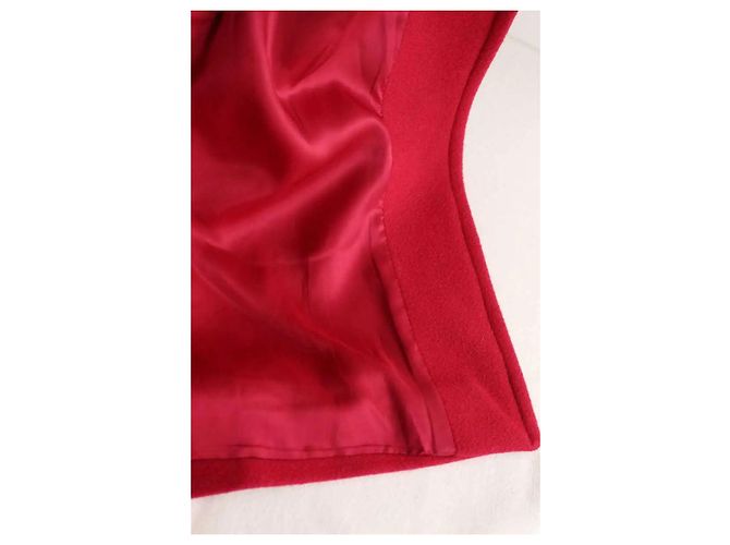 Paul & Joe Red wool coat - view 6