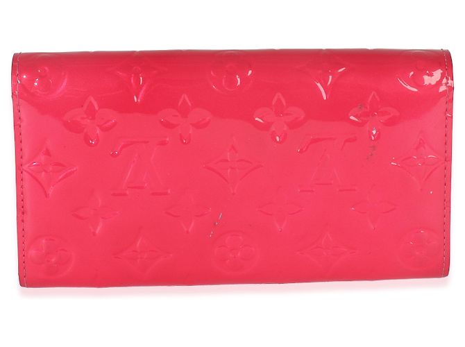 Portafoglio Sarah Monogram Vernis Rose Pop di Louis Vuitton Rosa - vista 2