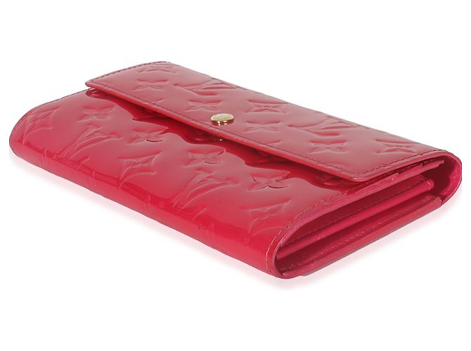 Portafoglio Sarah Monogram Vernis Rose Pop di Louis Vuitton Rosa - vista 6