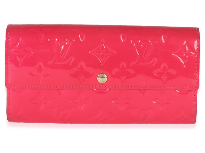 Portafoglio Sarah Monogram Vernis Rose Pop di Louis Vuitton Rosa - vista 8