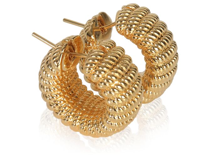 Orecchini a cerchio Chic & Shine in oro giallo Roberto Coin - vista 2