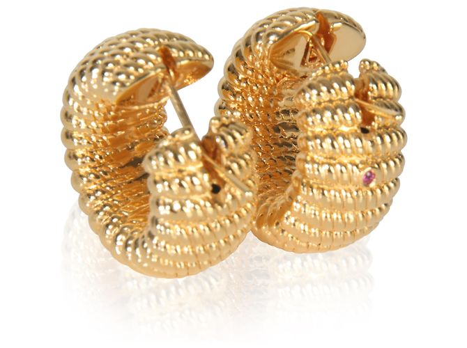 Orecchini a cerchio Chic & Shine in oro giallo Roberto Coin - vista 3