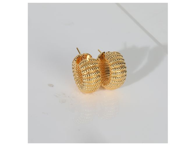 Orecchini a cerchio Chic & Shine in oro giallo Roberto Coin - vista 4