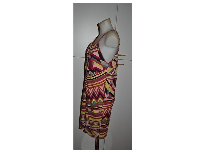 Missoni Mini Kleid mit Muster Viscose 40IT Mehrfarben - Ansicht 3