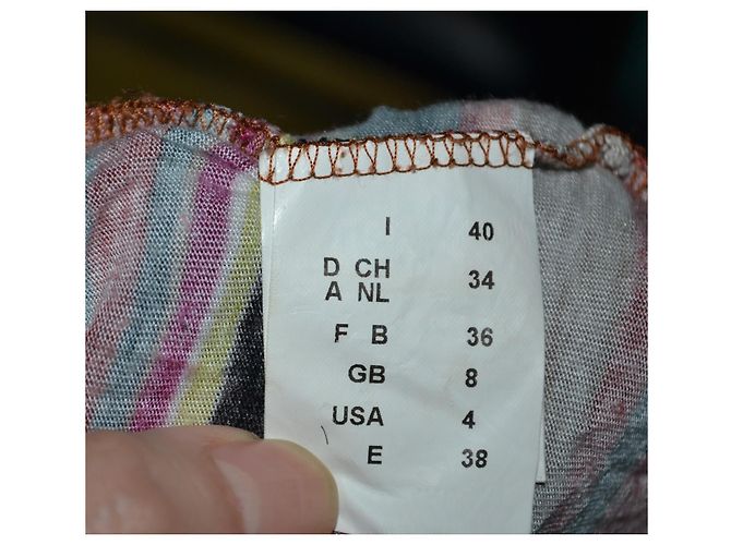 Missoni Mini Kleid mit Muster Viscose 40IT Mehrfarben - Ansicht 6