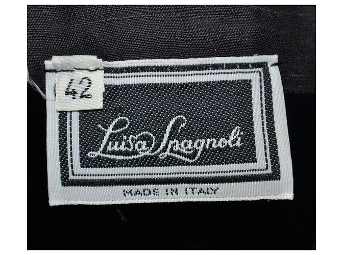 Vestido mini Luisa Spagnoli de algodón negro blanco - vista 5