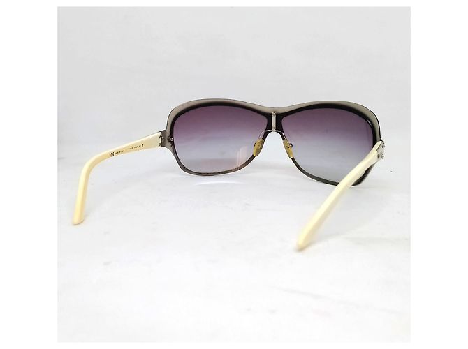 Valentino 5578/S Oversize Sonnenbrille Quadratisch Silber Weiß - Ansicht 5