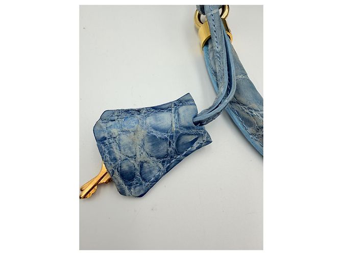 borsa tracolla Colombo 1937 Milano Blu chiaro - vista 10