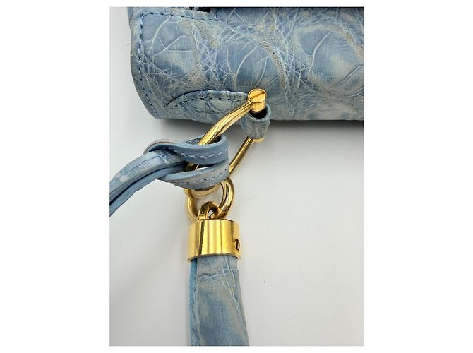 borsa tracolla Colombo 1937 Milano Blu chiaro - vista 12