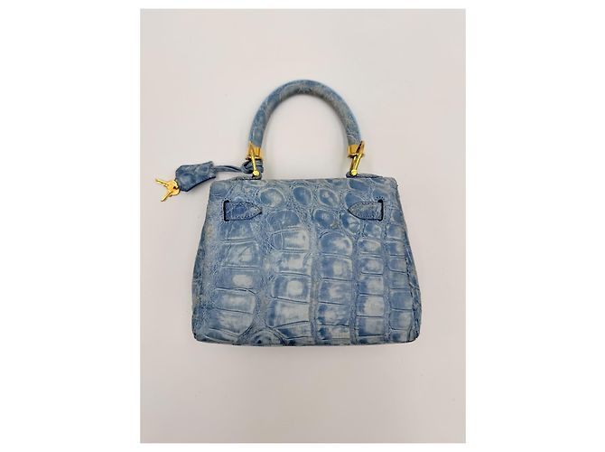 borsa tracolla Colombo 1937 Milano Blu chiaro - vista 14