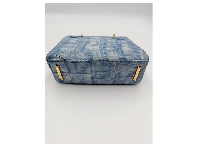 borsa tracolla Colombo 1937 Milano Blu chiaro - vista 15