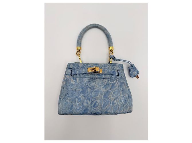 borsa tracolla Colombo 1937 Milano Blu chiaro - vista 2