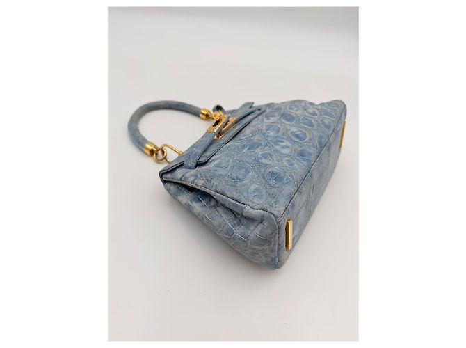 borsa tracolla Colombo 1937 Milano Blu chiaro - vista 6