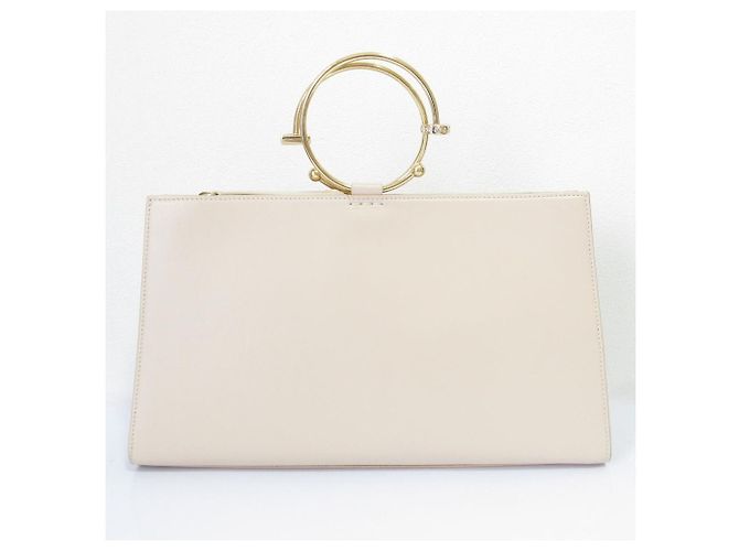 Autre Marque Borsa Art Frame in pelle ADEAM, borsa 2 in 1 Beige - vista 2