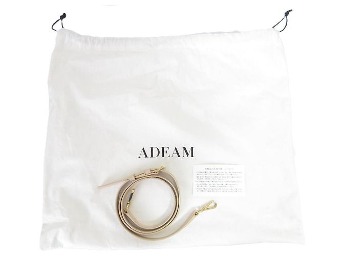 Autre Marque Borsa Art Frame in pelle ADEAM, borsa 2 in 1 Beige - vista 9
