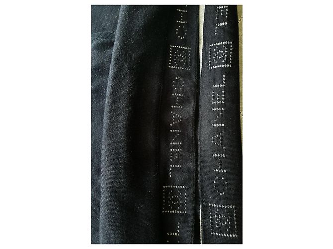Chanel Sweatshirt / Kurzes Kleid Weiß Marineblau - Ansicht 4