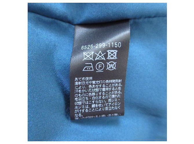 Autre Marque Langes Kleid aus Seidensatin mit Blumenmuster Drawer Blau Marineblau - Ansicht 7