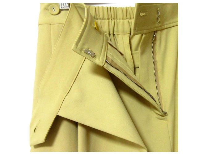 Autre Marque Calça larga com camadas pregueadas GRACE CONTINENTAL Amarelo - vista 6