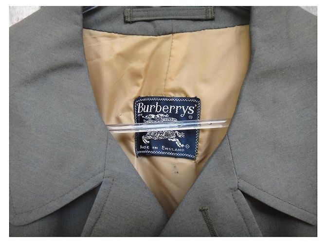 Impermeabile Burberry Kaki in Gabardine Cachi - vista 2