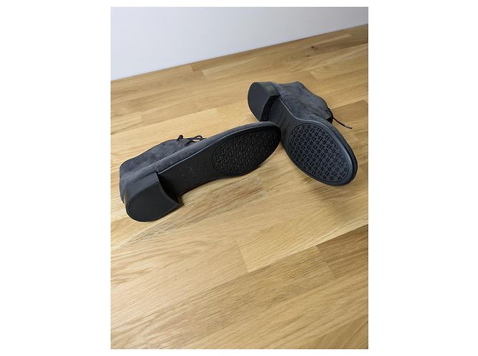 Stivali Oxford Repetto Ivanoe in pelle grigio scuro Grigio antracite - vista 4
