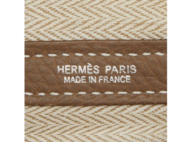 Borsa Tote Garden Party 36 di Hermès Beige Taupe - vista 12