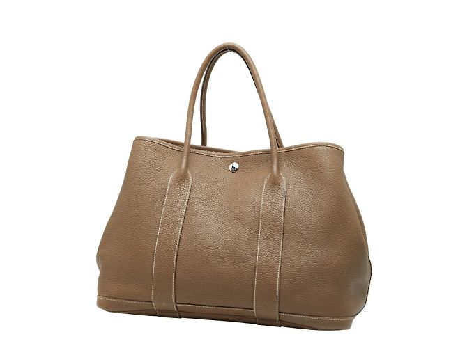 Borsa Tote Garden Party 36 di Hermès Beige Taupe - vista 2