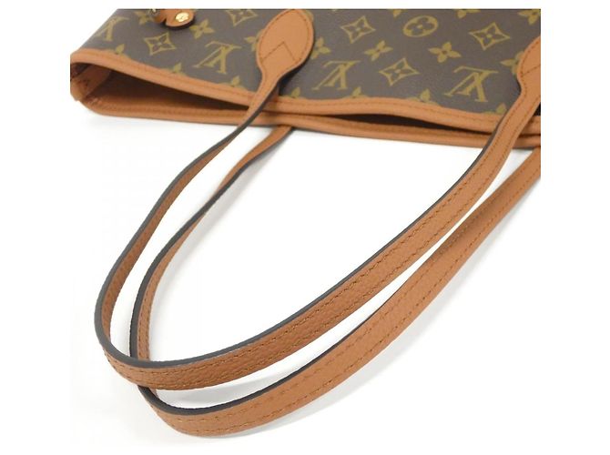 Borsa Louis Vuitton Monogram Neverfull Inside-Out MM Marrone - vista 6