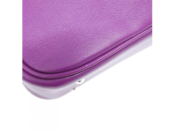 Hermès Mini Plume Handtasche Lila - Ansicht 3