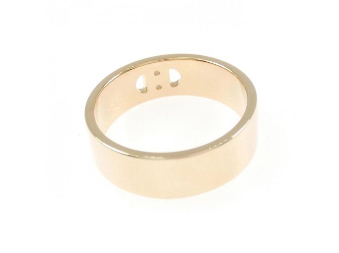 Ring Hermès Anello H Dunkle in Oro Rosa Hermes - vista 3