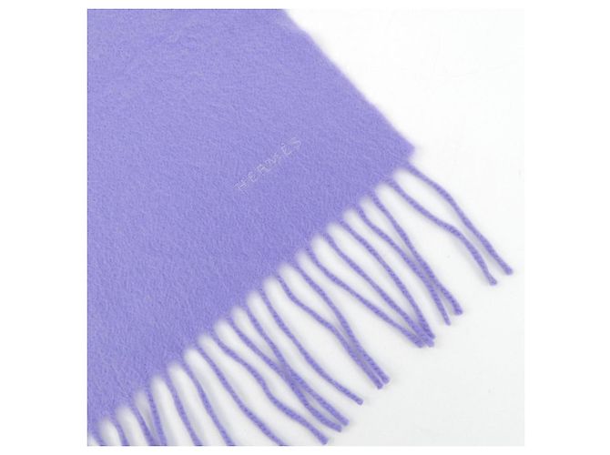 Stola in cashmere Hermès in viola Porpora - vista 2