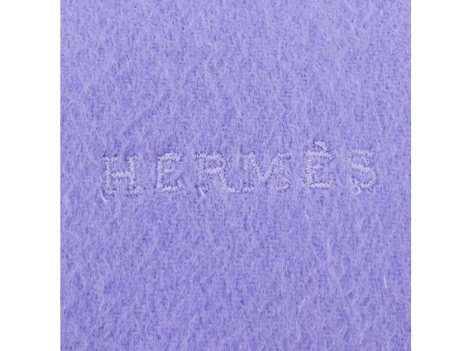 Stola in cashmere Hermès in viola Porpora - vista 4